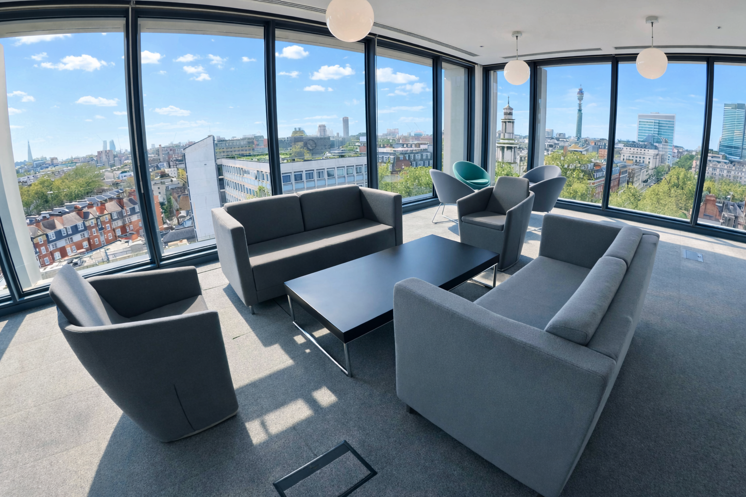 8th Floor breakout space at 130 Euston Road